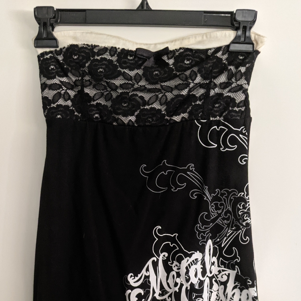 Metal Mulisha strapless mini dress size XS